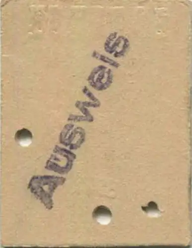 Schweiz - Wiedlisbach - Biel/Bienne via Solothurn und zurück - Fahrkarte 1/2 Taxe 1968 - rückseitig Stempel: Ausweis