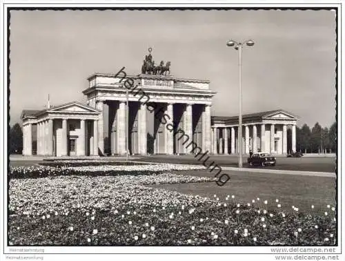 Berlin - Brandenburger Tor - Foto-AK Grossformat 50er Jahre