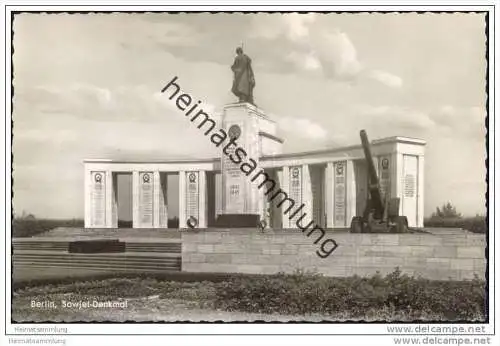 Berlin - Sowjet-Denkmal - Foto-AK