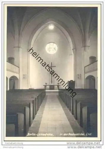 Berlin - Lichterfelde - in der Pauluskirche - Foto-AK Grossformat