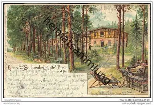 Bad Berka - Sophienheilstätte - signiert Herrfurth