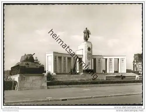 Berlin - Russisches Ehrenmal im Tiergarten - Foto-AK Grossformat 50er Jahre