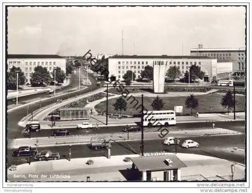 Berlin - Tempelhof - Platz der Luftbrücke - Foto-AK Grossformat