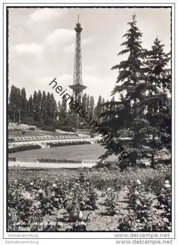 Berlin - Funkturm mit Sommergarten - Foto-AK Grossformat