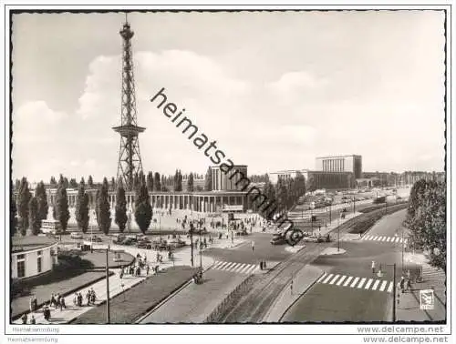 Berlin - Ausstellungsgelände - Funkturm - Foto-AK Grossformat