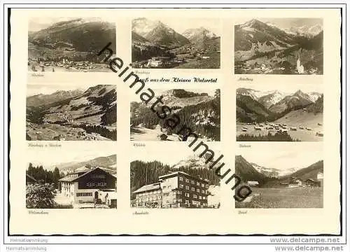 Kleinwalsertal - Auenhütte - Baad - Foto-AK