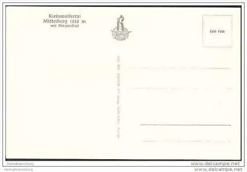 Kleinwalsertal - Mittelberg - Foto-AK