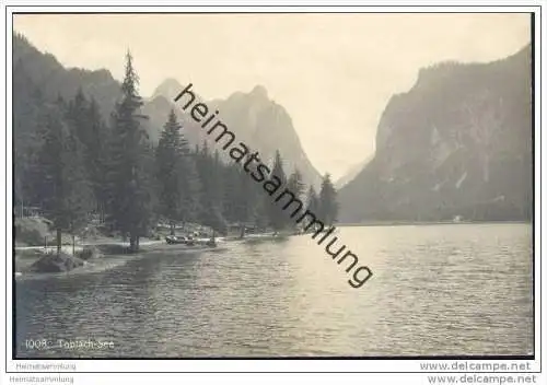 Toblach-See - Foto-AK ca. 1905