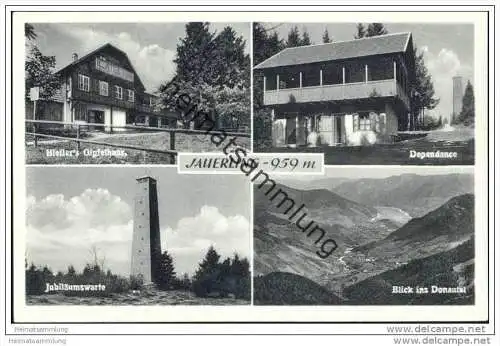 Jauerling - Hiefler 's Gipfelhaus - Dependance - Jubiläumswarte - Foto-AK