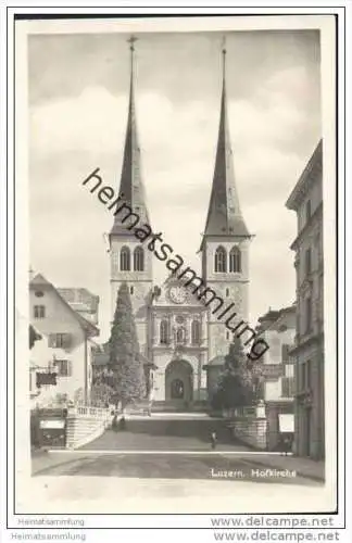 Luzern - Hofkirche - Foto-AK