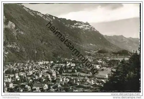 Ausblick von der Heimwehfluh auf Interlaken - Foto-AK