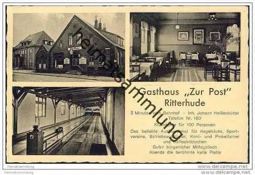 27721 Ritterhude - Gasthaus zur Post - Kegelbahn