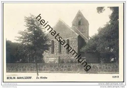 Berlin-Mahlsdorf - Evangelische Kirche - Foto-AK