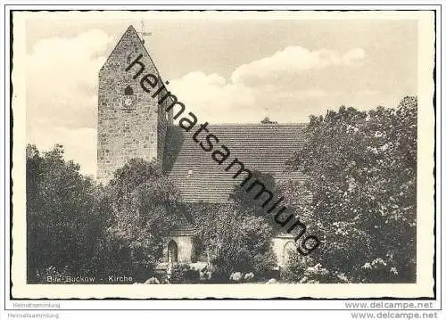 Berlin-Buckow - Kirche - Foto-AK 30er Jahre
