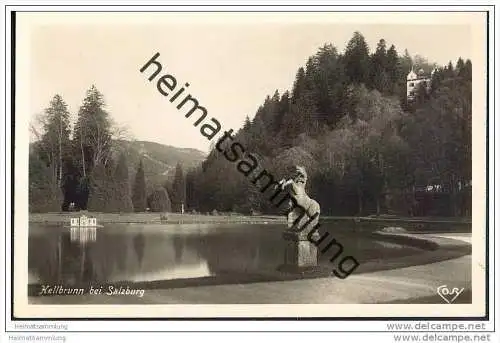 Salzburg - Hellbrunn - Park - Monatsschlössel - Foto-AK