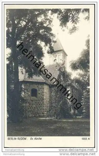 Berlin-Rudow - Evangelische Kirche - Foto-AK 40er Jahre