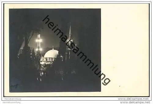 Istanbul - Nachtaufnahme - Foto-AK 30er Jahre