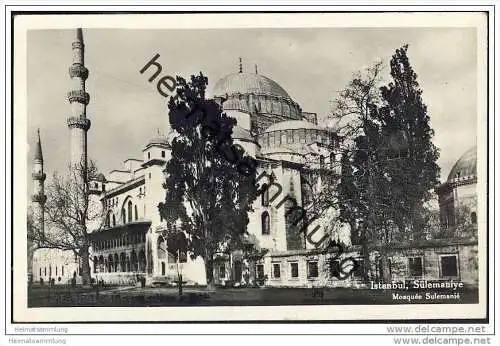 Istanbul - Sülemaniye - Foto-AK 30er Jahre