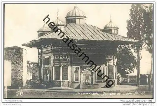 Istanbul - Fontaine de Sultan Ahmed - Foto-AK 30er Jahre