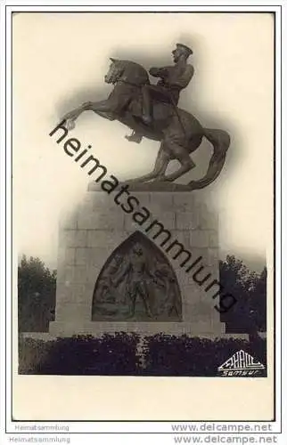 Samsun - Atatürk Statue - Foto-AK 30er Jahre
