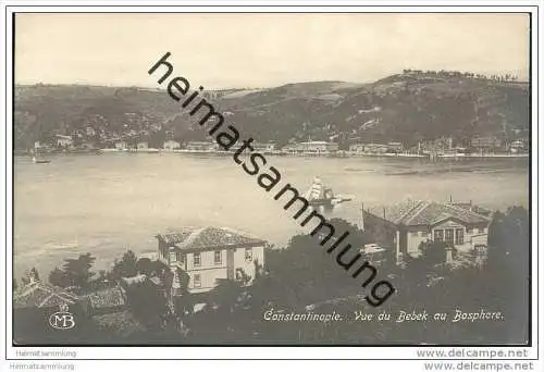 Constantinople - Vue du Bebek au Bosphore