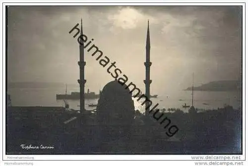 Istanbul - Tophane Camii - Nachtaufnahme - Foto-AK 30er Jahre