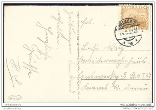 Villach mit Karawanken - Foto-AK 1930