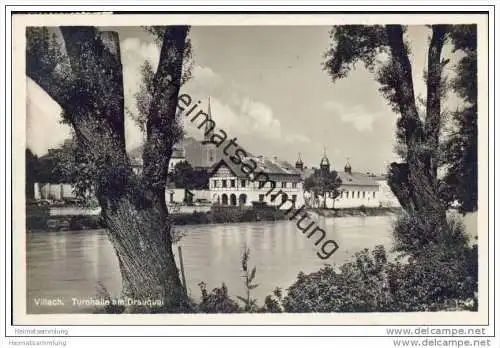 Villach - Turnhalle am Drauquai - Foto-AK 1930