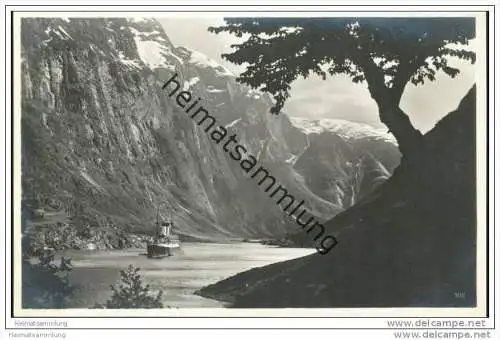 Naerofjord - Foto-AK 20er Jahre