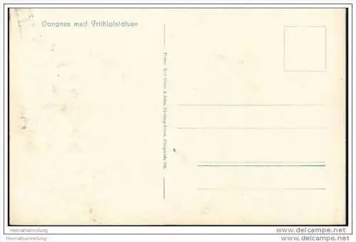 Vangnes med Frithjofstatuen - Foto-AK 20er Jahre