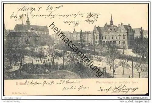 Brünn - Glasisanlagen und Deutsches Haus