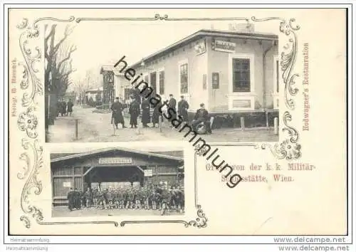 Gruss von der K.k. Militär-Schiesstätte Wien - Hodwagner 's Restauration