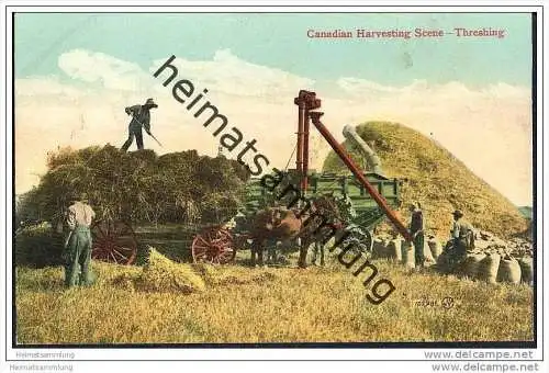 Canadian Harvesting - Threshing - Dreschmaschine - Landwirtschaft