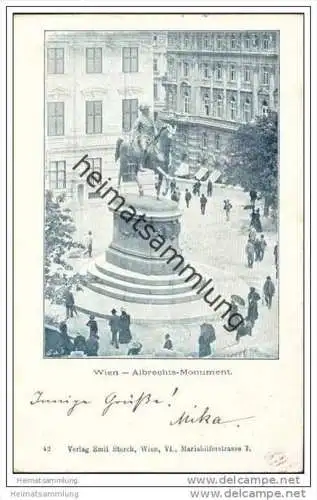 Wien - Albrecht Monument