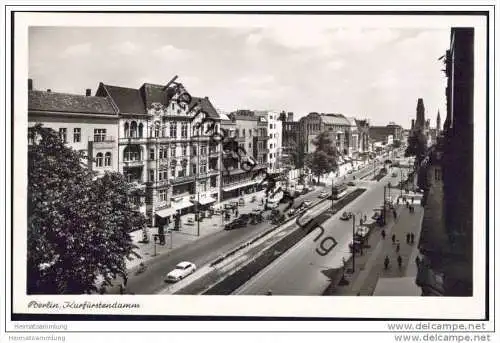 Berlin-Charlottenburg - Kurfürstendamm - Foto-AK ca. 1952