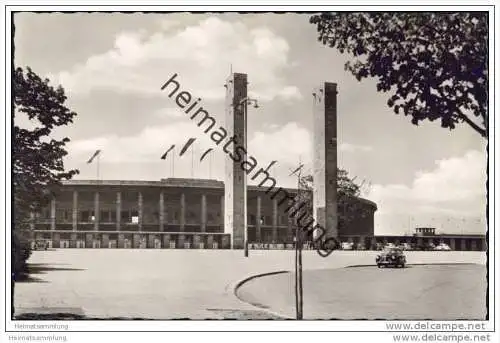 Berlin-Charlottenburg - Olympia Stadion - Foto-AK 50er Jahre