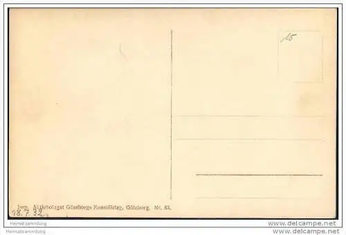 Göteborg - Parti fran Järntorget - Strassenbahn - Foto-AK ca. 1930