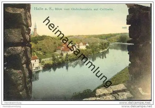 Halle - Blick vom Giebichenstein auf Cröllwitz