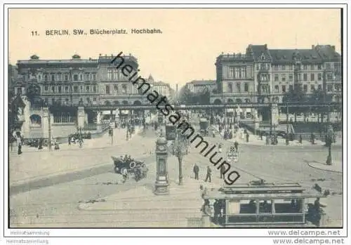 Berlin-Kreuzberg - Blücherplatz - Hochbahn 20er Jahre - Strassenbahn