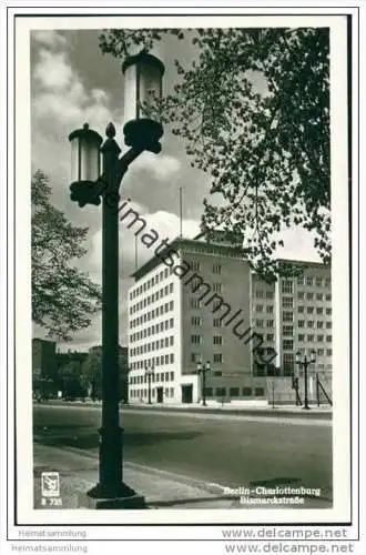 Berlin-Charlottenburg - Bismarckstrasse - Foto-AK 50er Jahre