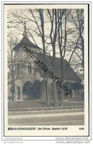 Berlin-Reinickendorf - Dorf-Kirche - Hauptstr.21/22 - Foto-AK 30er Jahre