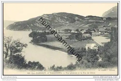 Lac d'Annecy - Talloires - Vue générale et le Roc de Chère