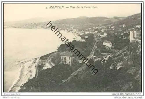 Menton - Vue de la Frontiere