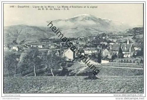 Dauphine - Ligne de la Mure - La Motte d&acute; Aveillans et le signal de N. D. de Vaulx