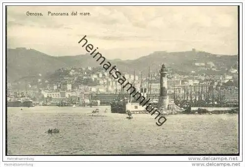 Genova - Panorama dal mare - Edizione Varietas-Genova ca. 1910