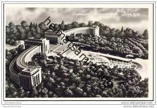 Paris - Exposition Internationale 1937 - Le Palais du Trocadero et les Bassins - Foto-AK