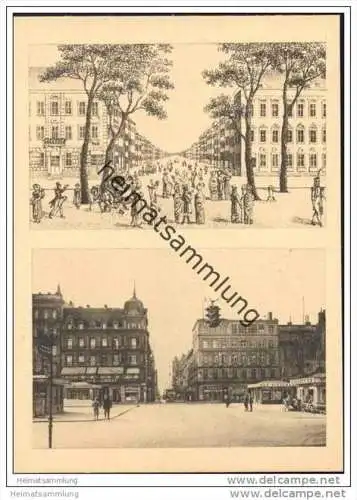 Einst und jetzt - Ecke unter den Linden und Friedrichstrasse - 1822 und Café Kranzler und Café unter den Linden