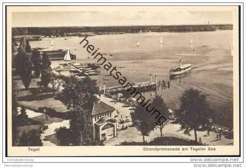 Berlin-Tegel - Strandpromenade am Tegeler See 1930
