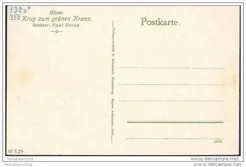 Möser - Krug zum grünen Kranz - Gasthof - Paul Deise