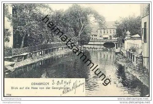 Osnabrück - Blick auf die Hase von der Georgbrücke